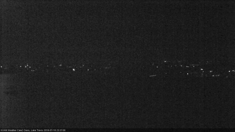 Lake Travis webcam, July 18, 2018 10:40 PM CT