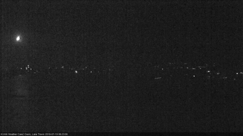 Lake Travis webcam, July 18, 2018 11:25 PM CT