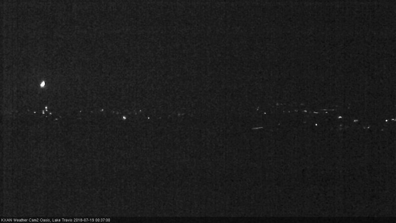Lake Travis webcam, July 18, 2018 11:40 PM CT