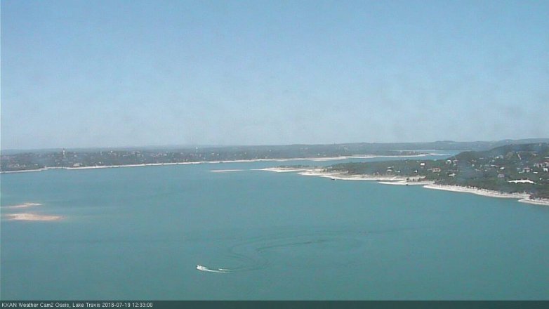 Lake Travis webcam, July 19, 2018 11:35 AM CT