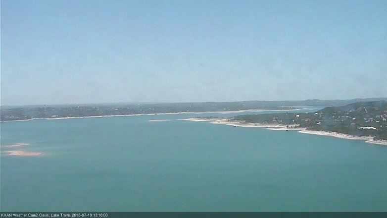 Lake Travis webcam, July 19, 2018 12:20 PM CT