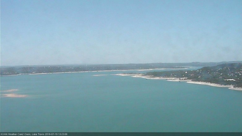 Lake Travis webcam, July 19, 2018 12:25 PM CT