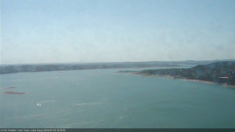 Lake Travis webcam, July 19, 2018 3:40 PM CT