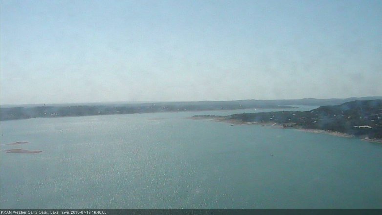 Lake Travis webcam, July 19, 2018 3:50 PM CT