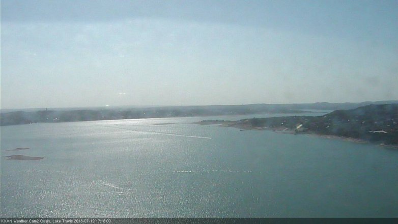 Lake Travis webcam, July 19, 2018 4:20 PM CT