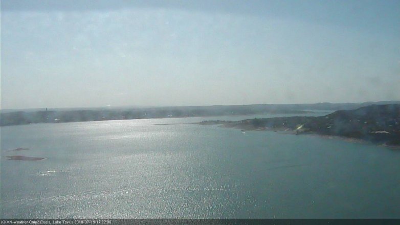 Lake Travis webcam, July 19, 2018 4:25 PM CT