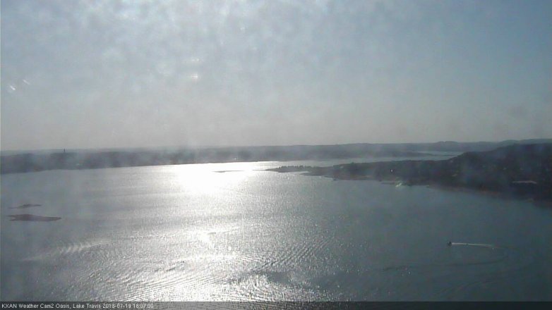 Lake Travis webcam, July 19, 2018 5:10 PM CT