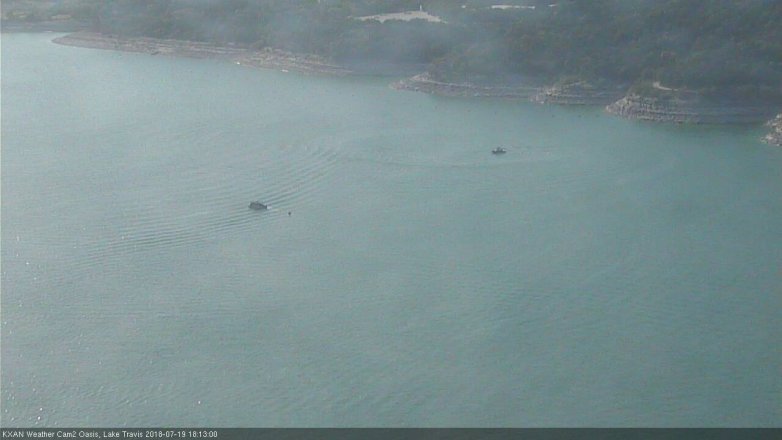 Lake Travis webcam, July 19, 2018 5:15 PM CT