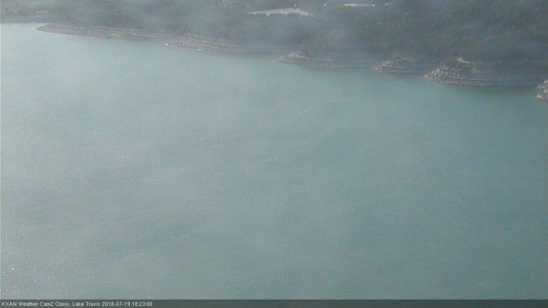 Lake Travis webcam, July 19, 2018 5:25 PM CT