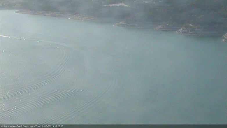 Lake Travis webcam, July 19, 2018 5:30 PM CT