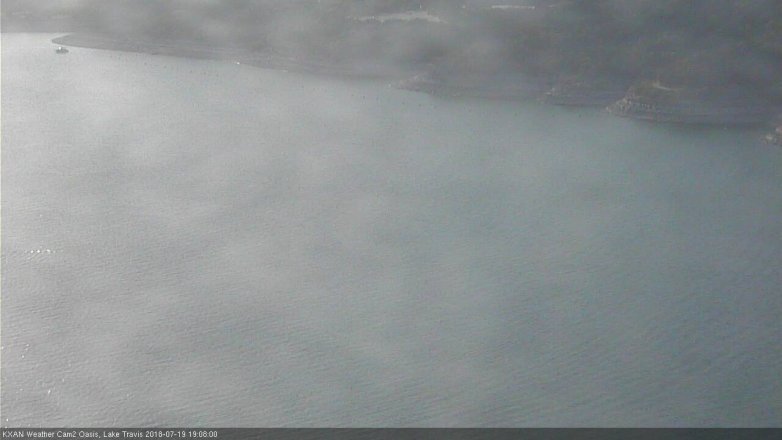 Lake Travis webcam, July 19, 2018 6:10 PM CT