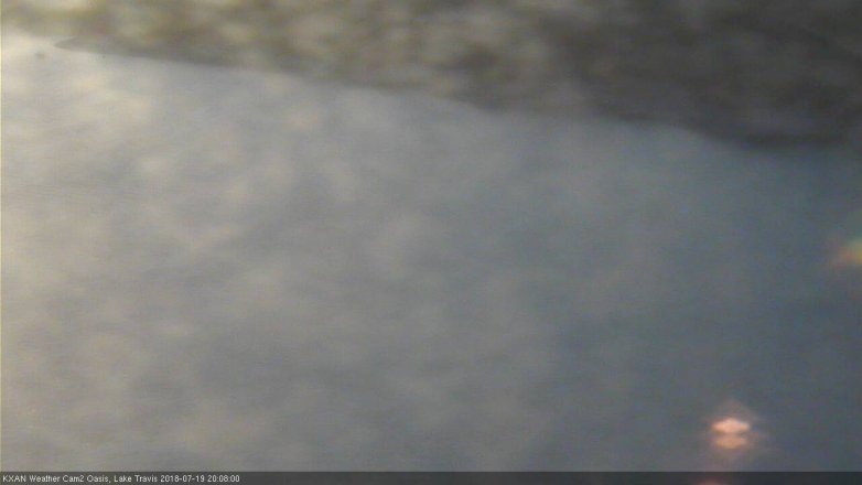 Lake Travis webcam, July 19, 2018 7:10 PM CT