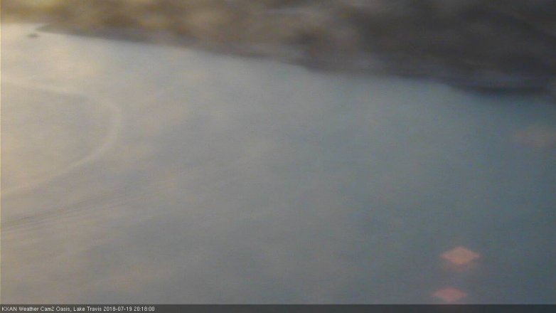 Lake Travis webcam, July 19, 2018 7:20 PM CT