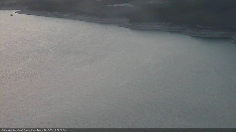 Lake Travis webcam, July 19, 2018 7:35 PM CT