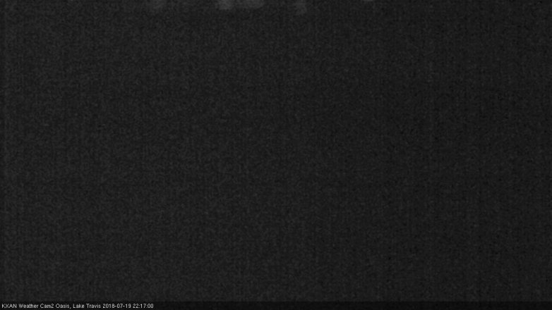 Lake Travis webcam, July 19, 2018 9:20 PM CT