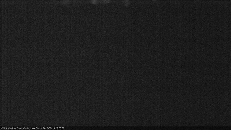 Lake Travis webcam, July 19, 2018 9:25 PM CT