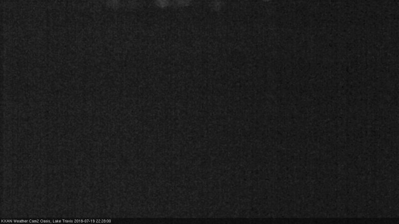 Lake Travis webcam, July 19, 2018 9:30 PM CT