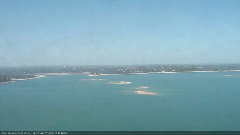 Lake Travis webcam, July 20, 2018 10:20 AM CT