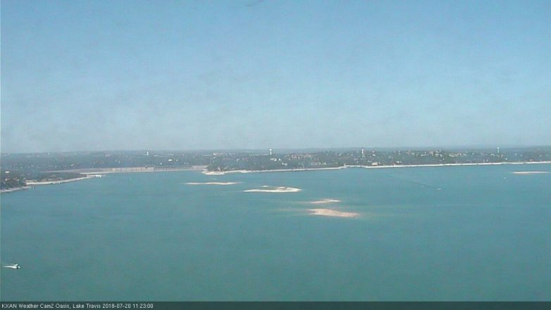 Lake Travis webcam, July 20, 2018 10:25 AM CT