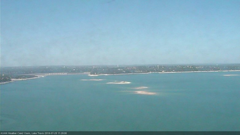 Lake Travis webcam, July 20, 2018 10:30 AM CT