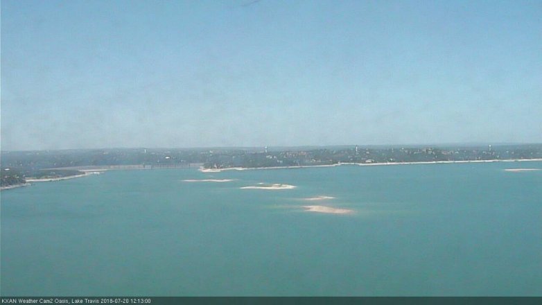 Lake Travis webcam, July 20, 2018 11:15 AM CT