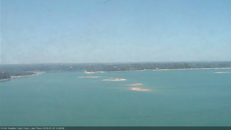 Lake Travis webcam, July 20, 2018 11:50 AM CT
