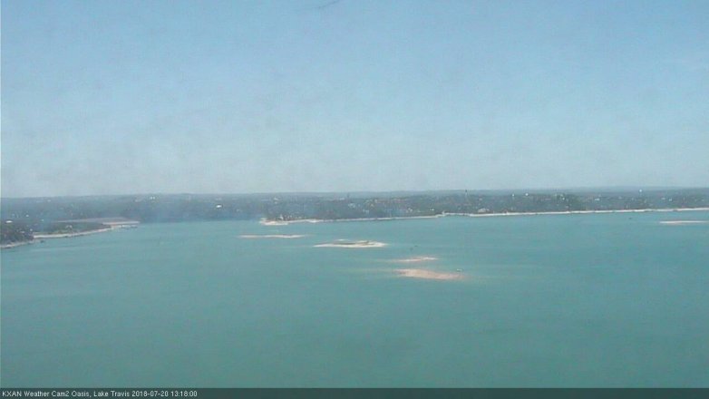 Lake Travis webcam, July 20, 2018 12:20 PM CT