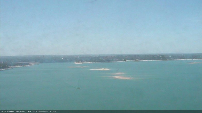 Lake Travis webcam, July 20, 2018 12:25 PM CT