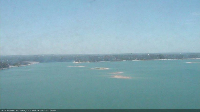 Lake Travis webcam, July 20, 2018 12:35 PM CT