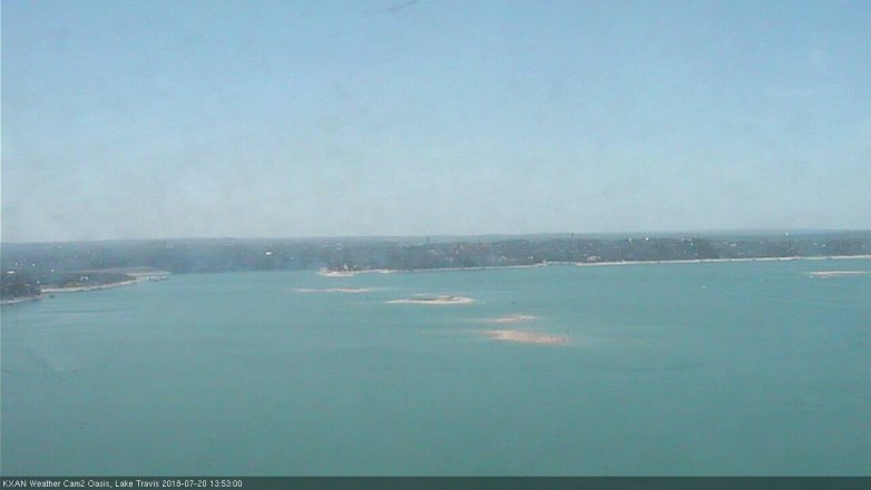 Lake Travis webcam, July 20, 2018 12:55 PM CT