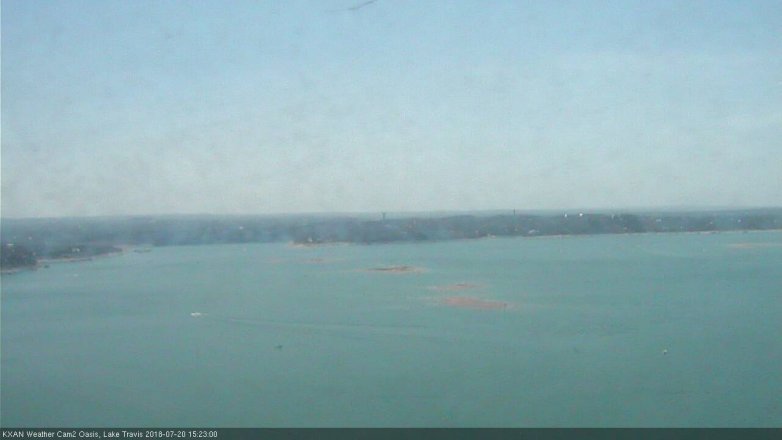 Lake Travis webcam, July 20, 2018 2:25 PM CT