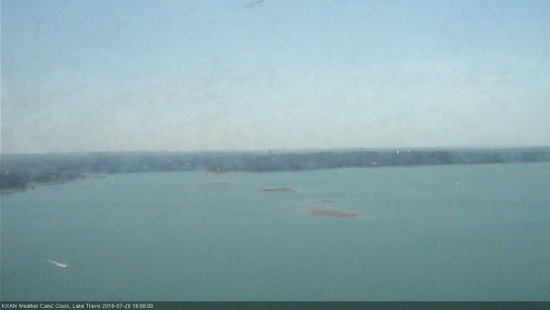 Lake Travis webcam, July 20, 2018 3:10 PM CT