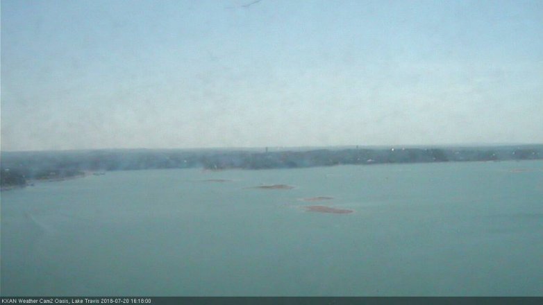 Lake Travis webcam, July 20, 2018 3:20 PM CT