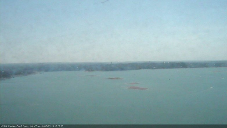 Lake Travis webcam, July 20, 2018 3:25 PM CT