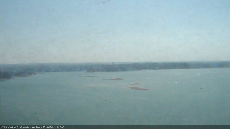 Lake Travis webcam, July 20, 2018 3:50 PM CT