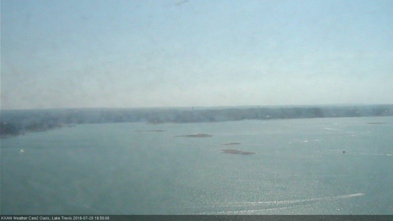 Lake Travis webcam, July 20, 2018 4:00 PM CT