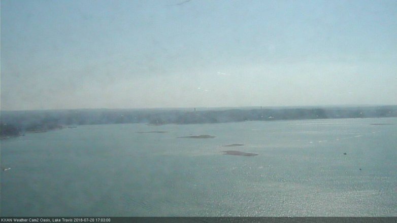 Lake Travis webcam, July 20, 2018 4:05 PM CT