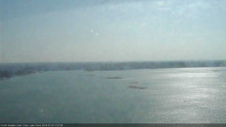 Lake Travis webcam, July 20, 2018 4:30 PM CT
