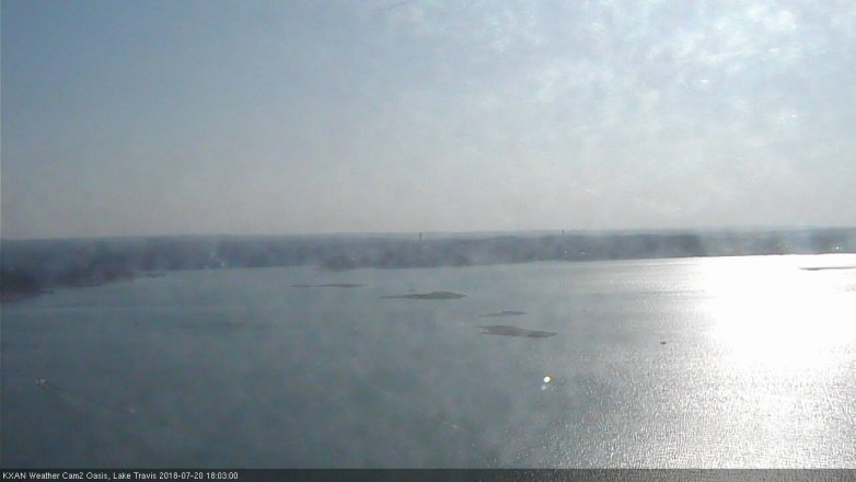 Lake Travis webcam, July 20, 2018 5:05 PM CT