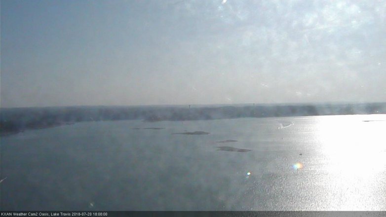 Lake Travis webcam, July 20, 2018 5:10 PM CT