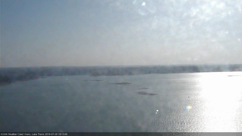 Lake Travis webcam, July 20, 2018 5:15 PM CT