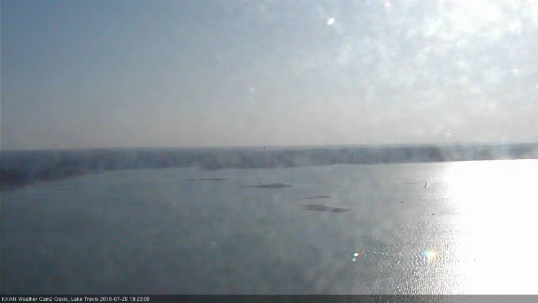 Lake Travis webcam, July 20, 2018 5:25 PM CT