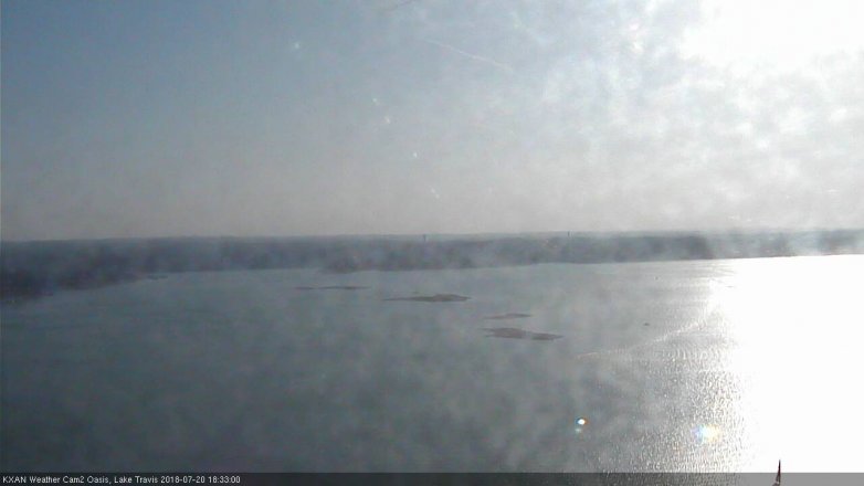 Lake Travis webcam, July 20, 2018 5:35 PM CT
