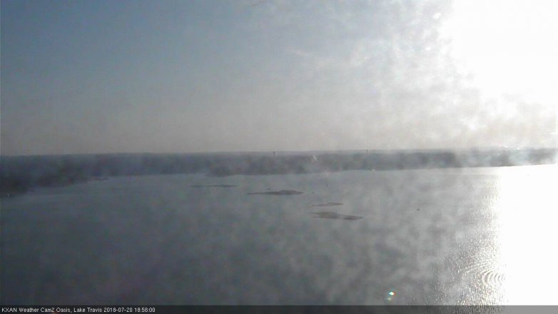 Lake Travis webcam, July 20, 2018 6:00 PM CT
