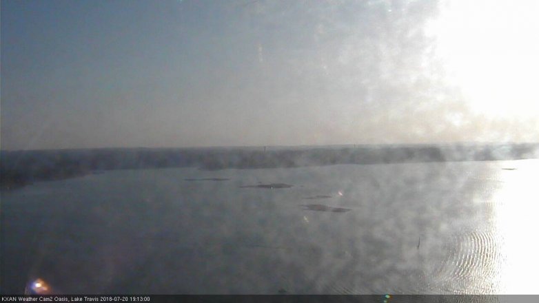 Lake Travis webcam, July 20, 2018 6:15 PM CT