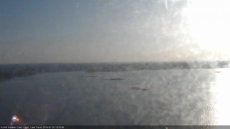 Lake Travis webcam, July 20, 2018 6:20 PM CT