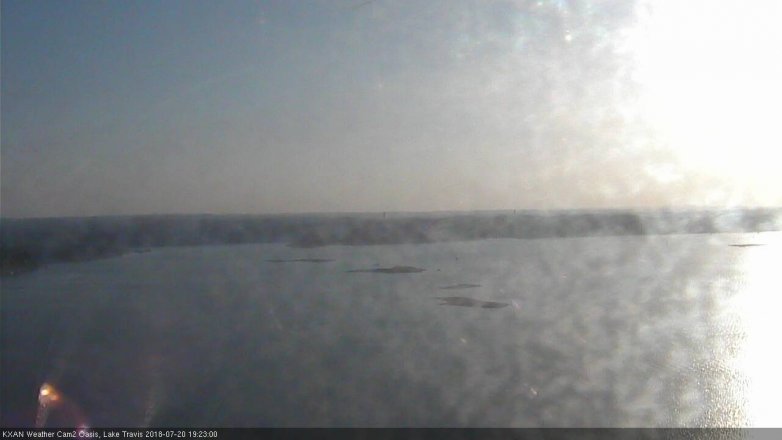 Lake Travis webcam, July 20, 2018 6:25 PM CT