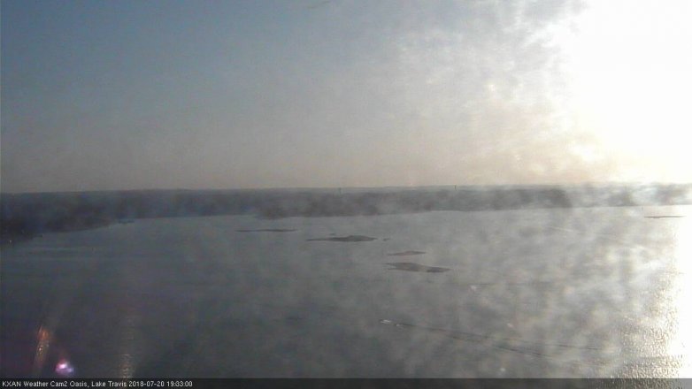 Lake Travis webcam, July 20, 2018 6:35 PM CT