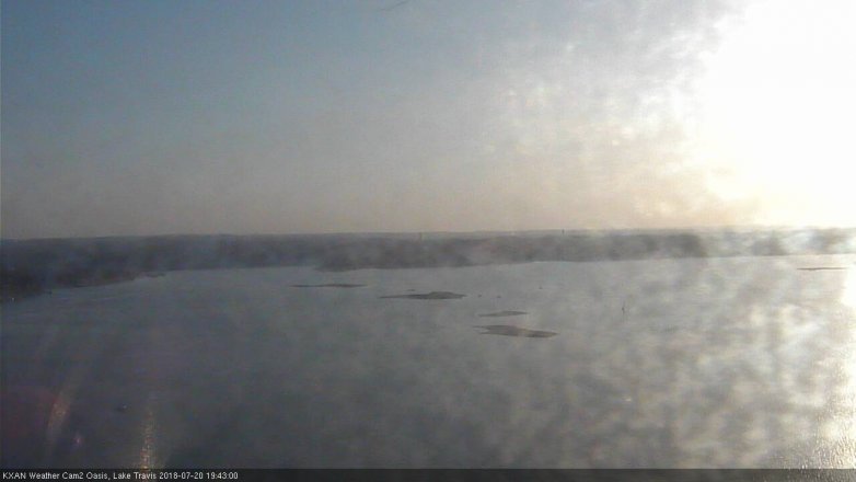 Lake Travis webcam, July 20, 2018 6:45 PM CT