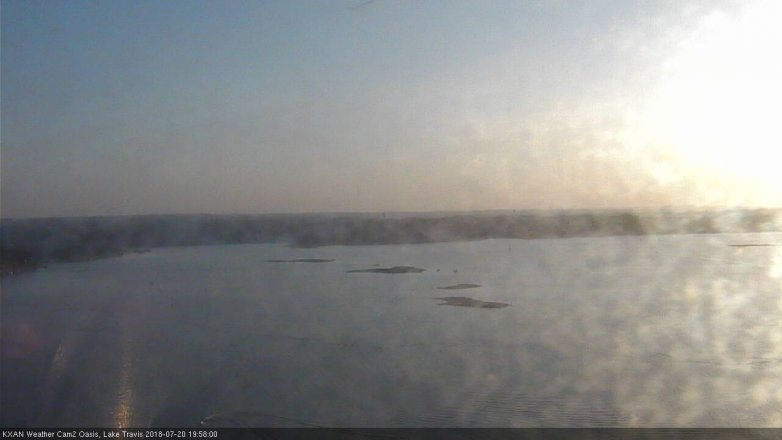 Lake Travis webcam, July 20, 2018 7:00 PM CT
